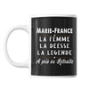 Mug prénom Marie-France cadeau départ retraite - Planetee