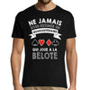 T-shirt homme Belote Quarantenaire - Planetee