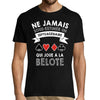 T-shirt homme Belote Septuagénaire - Planetee