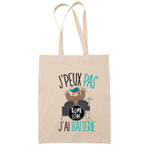 Sac Tote Bag J'peux pas Batterie musique beige - Planetee