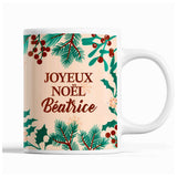 Tasse Noël Béatrice Beige - Planetee