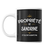 Mug propriété de Sandrine - Planetee
