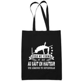 Sac Tote Bag Saut En Hauteur Légende tu deviendras Noir - Planetee