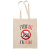 Sac Tote Bag J'peux pas Jeûne beige - Planetee