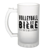 Chope de bière Volleyball et bière - Planetee