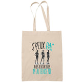 Sac Tote Bag J'peux pas Figurines beige - Planetee