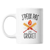 Mug Cricket j'peux pas Blanc - Planetee