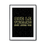 Affiche twirling soit avec toi - Planetee