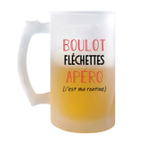 Chope de Bière Fléchettes C'est ma Routine - Planetee