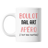 Mug Nail Art C'est ma Routine Blanc - Planetee
