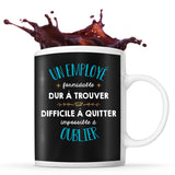 Mug Formidable Employé Cadeau Travail noir - Planetee