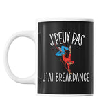 Mug Breakdance j'peux pas Noir - Planetee