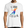 T-shirt homme hand c'est la vie - Planetee