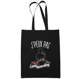 Sac Tote Bag Longboard Je peux pas Noir - Planetee