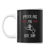 Mug Kitesurf j'peux pas Noir - Planetee