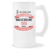 Chope de bière Tata Superwoman - Planetee
