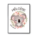 Affiche Héloïse Bébé d'amour Koala - Planetee