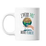 Mug Sauver notre planète j'peux pas Blanc - Planetee