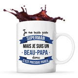 Mug blanc Superman Beau-Papa - Planetee