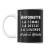 Mug prénom Antoinette cadeau départ retraite - Planetee