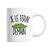 Mug Crocodile Je le ferai demain - Planetee