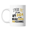 Mug Papa beau papa beau père j'peux pas Blanc - Planetee