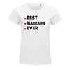 T-shirt femme Best Marraine Ever - Planetee