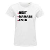 T-shirt femme Best Marraine Ever - Planetee