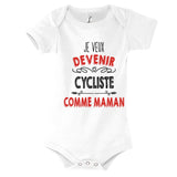 Body Bébé Je veux devenir Cycliste comme Maman - Planetee