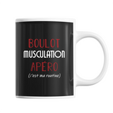 Mug Musculation C'est ma Routine - Planetee
