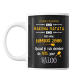 Mug J'aime chanter Hakuna Matata sur mon Nimbus 2000 quand je vais chercher du miel pour Baloo - Planetee