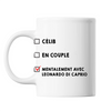 Mug Couple En couple avec Célébrité - Leonardo Di Caprio - Planetee