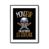 Affiche Collection couteaux j'peux pas Noir - Planetee