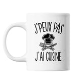 Mug Cuisine j'peux pas Blanc - Planetee