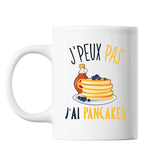Mug Pancakes j'peux pas Blanc - Planetee