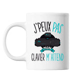 Mug Clavier jeux pc j'peux pas Blanc - Planetee