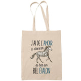 Sac Tote Bag étalon amour beige - Planetee