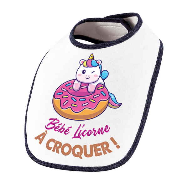 Bavoir bébé Licorne à croquer - Planetee