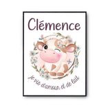 Affiche Clémence Amour et Biberon de Lait Vache - Planetee