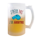 Chope de bière Arbitre j'peux pas - Planetee