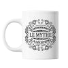Mug Orthophoniste Le Mythe la Légende blanc - Planetee