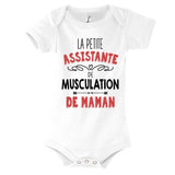 Body bébé La Petite Assistante de Musculation de Maman - Planetee