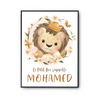 Affiche Mohamed bébé Lion Roi - Planetee