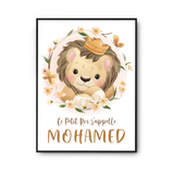 Affiche Mohamed bébé Lion Roi - Planetee