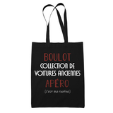 Sac Tote Bag Collection de Voitures Anciennes C'est ma Routine - Planetee