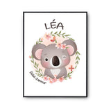 Affiche Léa Bébé d'amour Koala - Planetee