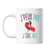 Mug Avs j'peux pas Blanc - Planetee