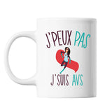 Mug Avs j'peux pas Blanc - Planetee