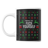 Mug de Noël - Merry Go fuck yourself - Planetee