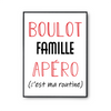 Affiche Famille C'est ma Routine - Planetee